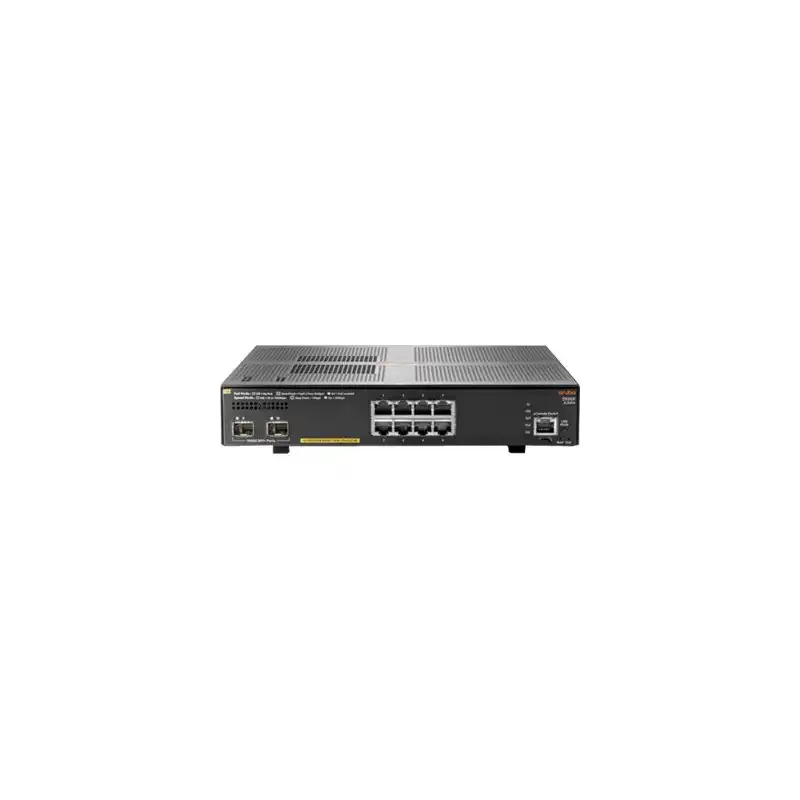 HPE Aruba 2930F 8G PoE+ 2SFP+ - Commutateur - C3 - Géré - 8 x 10 - 100 - 1000 (PoE+) + 2 x 1 gigabit - 10... (JL258AABB)_1